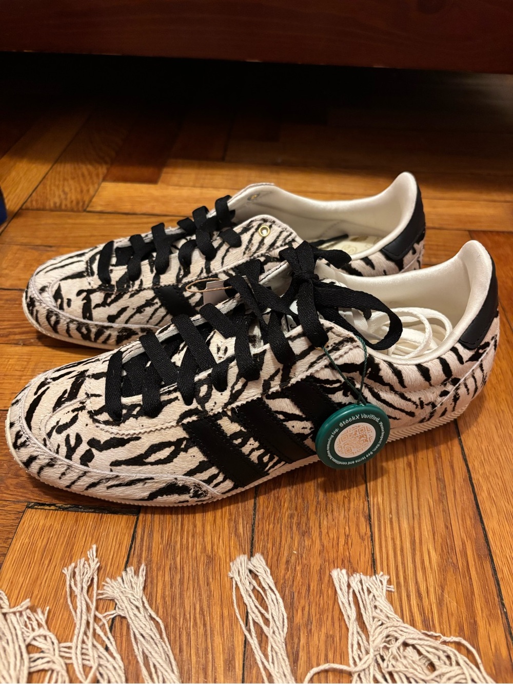 Adidas Japan Zebra Print Sneakers - Black & Cream